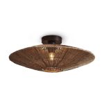 Good&Mojo Plafonnier Iguazu Jute Brun | Convient pour 1x E27 