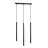 Emibig Suspension Luminaire Selter Acier Noir | Convient pour 3x G9 - Max 8W